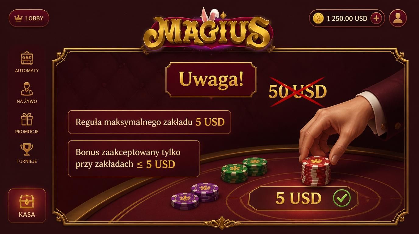  ilustracja zasady maksymalnego zakładu w trakcie korzystania z bonusu 